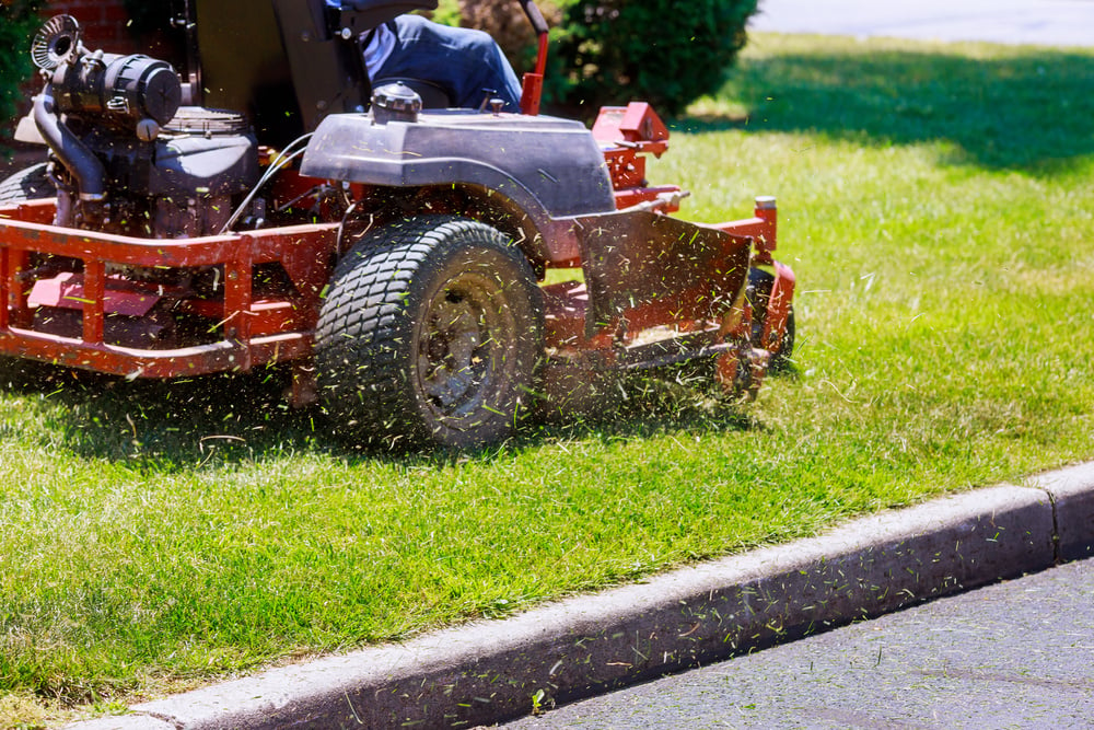 Process of Lawn Mowing